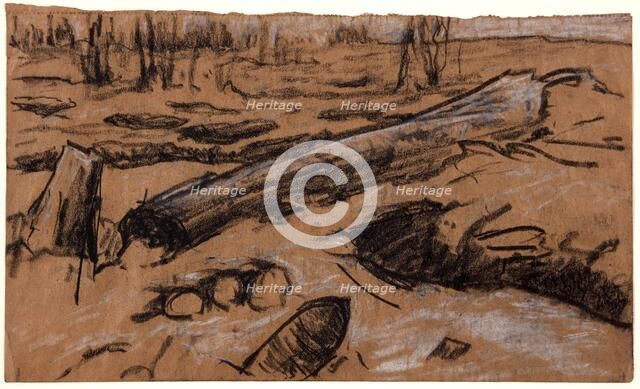 A Fallen Tree, c1914. Creator: Christopher Williams.