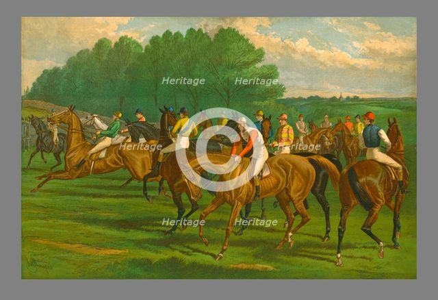 'A False Start - Derby', 1883.  Creator: John Sturgess.