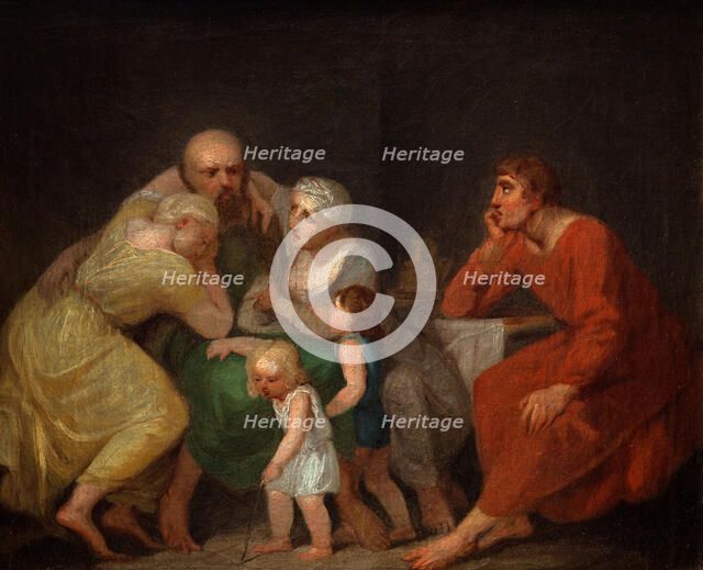 A farewell scene. Creator: Abildgaard, Nicolai Abraham (1743-1809).