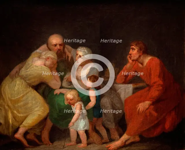 A farewell scene, n.d., c1770-1800. Creator: Nicolai Abraham Abildgaard.