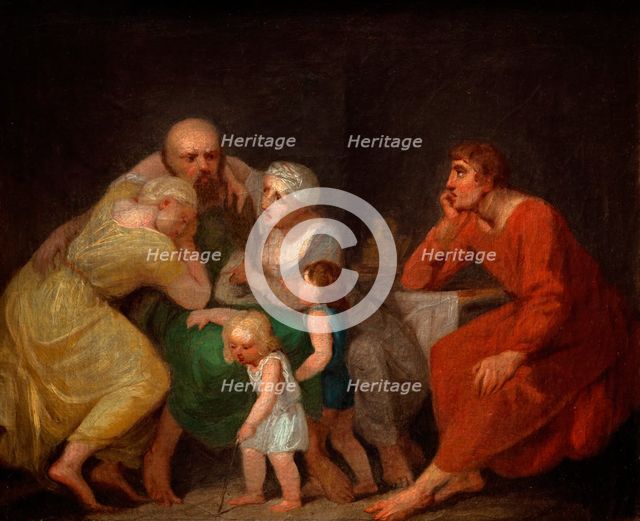 A farewell scene, n.d., c1770-1800. Creator: Nicolai Abraham Abildgaard.