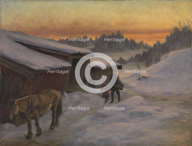 A Farm at Lysaker, 1892. Creator: Jacob Gloersen.