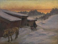 A Farm at Lysaker, 1892. Creator: Jacob Gloersen