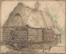 A Farm Building, late 16th-mid-17th century. Creator: In the manner of Abraham Bloemaert