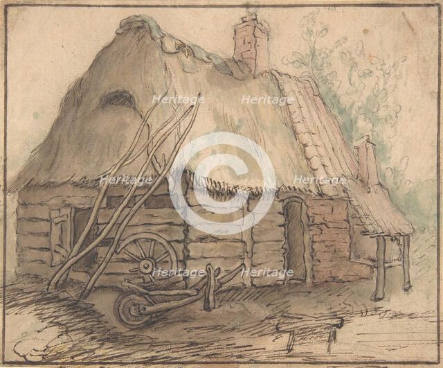 A Farm Building, late 16th-mid-17th century. Creator: In the manner of Abraham Bloemaert.
