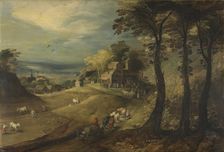 A Farm, c1600-1635. Creators: Jan Brueghel the Elder, Joos de Momper, the younger