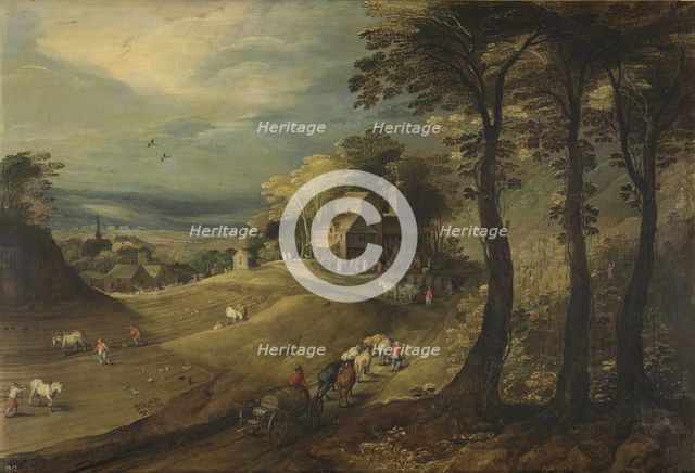 A Farm, c1600-1635. Creators: Jan Brueghel the Elder, Joos de Momper, the younger.