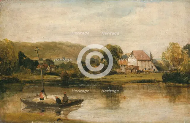 'A farm in Normandy', 1821-1828. Creator: Richard Parkes Bonington.