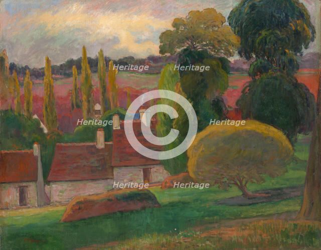 A Farm in Brittany, ca. 1894. Creator: Paul Gauguin.