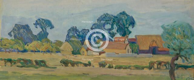 A Farm in England. Artist: Gaush, Alexander Fyodorovich (1873-1947)