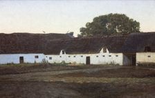 A farm in Vendsyssel, sunset, 1901. Creator: Johan Christopher Schlichtkrull