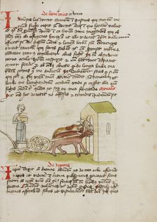 A Farmer with an Open Treasure Chest; Fables, third quarter of 15th century. Creator: Unknown