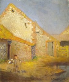 A Farmyard 1893. Creator: George Clausen