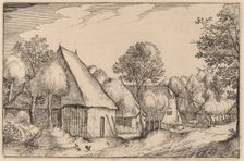 A Farmyard, published 1612. Creator: Claes Jansz Visscher