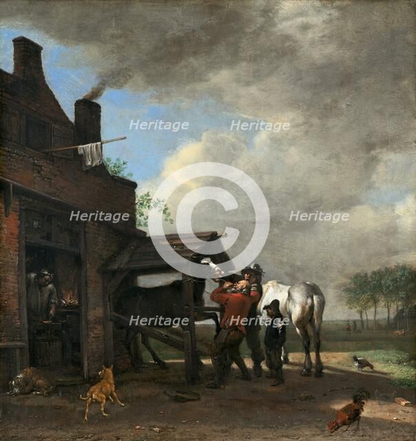 A Farrier's Shop, 1648. Creator: Paulus Potter.