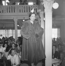 A fashion show, Landskrona, Sweden, 1950s