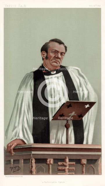 'A Fashionable Canon', Canon Richard Eyton, 1898.Artist: FTD