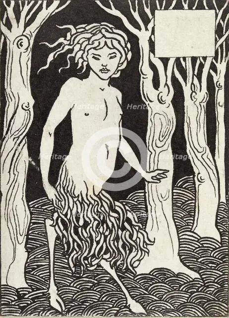 A Faun, 1880s. Artist: Aubrey Beardsley.