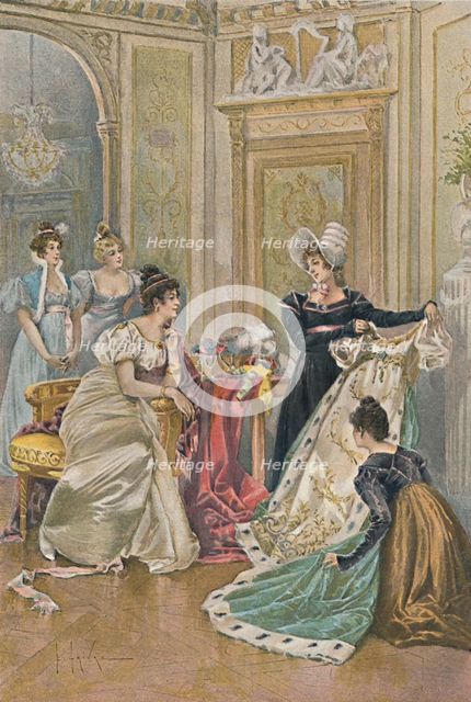 'A Favorite Occupation of Josephine', 1896. Artist: Unknown.