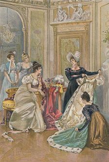 A Favorite Occupation of Josephine 1896