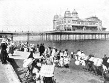 A Favourite North Wales Resort: the Beach at Colwyn Bay, 1909. Creator: Unknown
