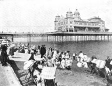 A Favourite North Wales Resort: the Beach at Colwyn Bay, 1909. Creator: Unknown