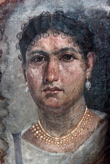 A Fayum portrait of Aline, also known as Ténos, 1st century
