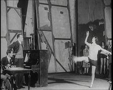 A Female Civilian Performing a Dance Routine With Lots of High Kicks and the a Handstand..., 1920s. Creator: British Pathe Ltd