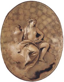 A Female Allegorical Figure, ca. 1740-50. Creator: Giovanni Battista Tiepolo