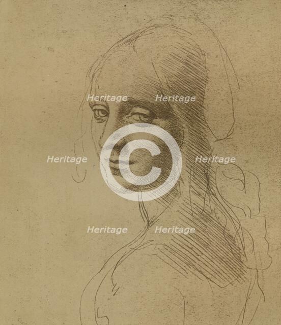 A female head, c1472-c1519 (1883), Artist: Leonardo da Vinci.