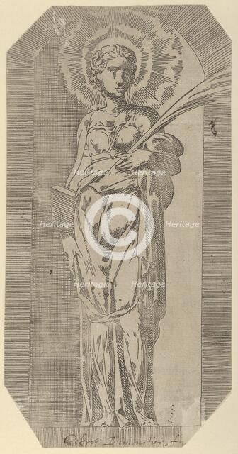 A female Saint, 16th century. Creator: Geoffroy Dumoûtier.