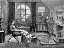 A female student at Cambridge University, 1873 (1951)