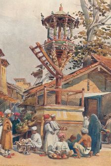 A Feeding-Place for Birds, Ahmedabad c1880 (1905). Creator: Alexander Henry Hallam Murray