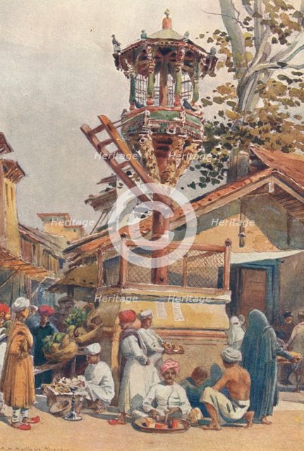 'A Feeding-Place for Birds, Ahmedabad', c1880 (1905). Creator: Alexander Henry Hallam Murray.