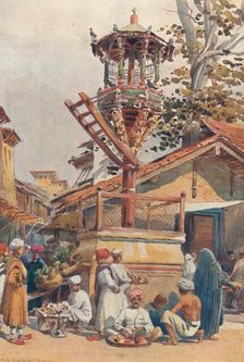 A Feeding-Place for Birds, Ahmedabad c1880 (1905). Creator: Alexander Henry Hallam Murray