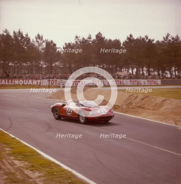 A Ferrari 250 P at Le Mans, France, 1963. Artist: Unknown