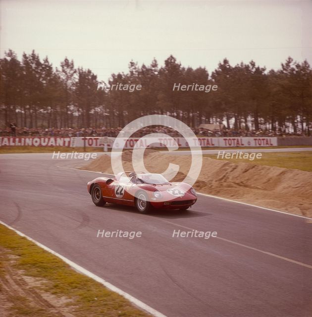 A Ferrari 250 P at Le Mans, France, 1963. Artist: Unknown