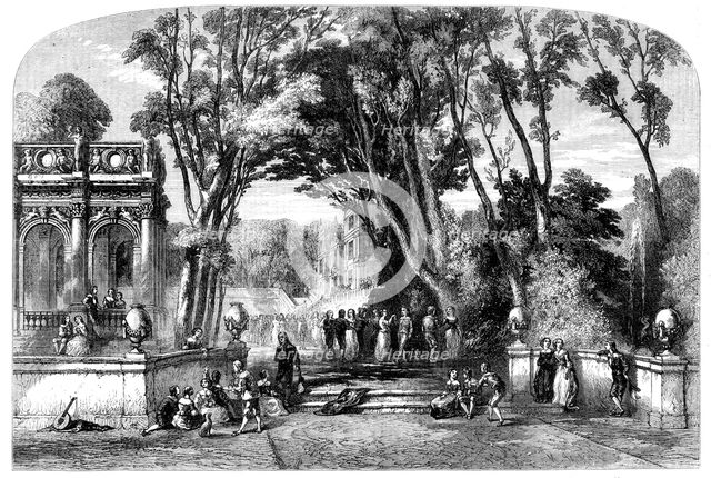 "A Fete Champetre" - painted by G. Dodgson..., 1856. Creator: Mason Jackson.