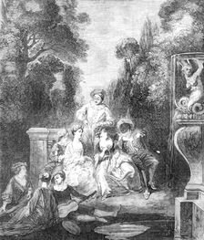"A Fete Champetre" painted by Watteau, 1857. Creator: Unknown
