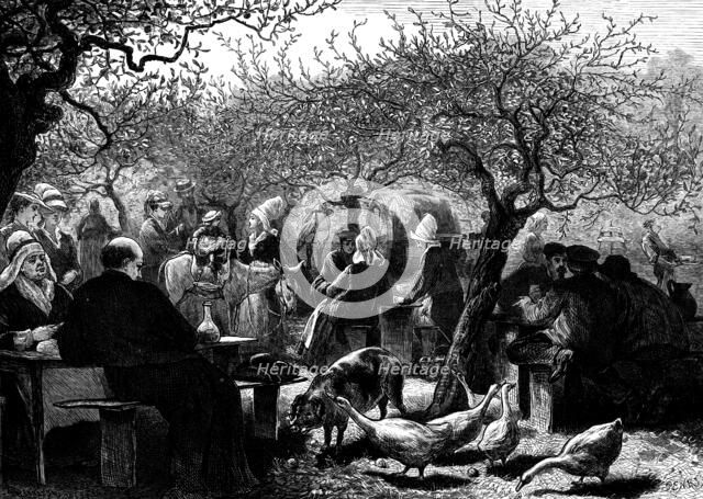 A fete day in Normandy after the apple harvest, 1873. Creator: Unknown.