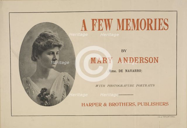 A few memories, c1895 - 1911. Creator: Unknown.
