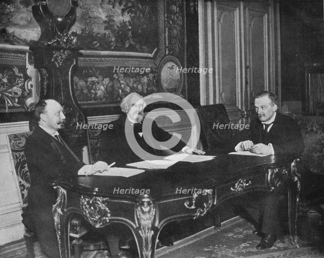 'A financial conference of the Allies, Paris', 1915.  Artist: Unknown.