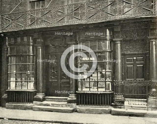 'A fine shop in Artillery Row, Houndsditch, London, of the latter half of the eighteenth century', ( Artist: Unknown.
