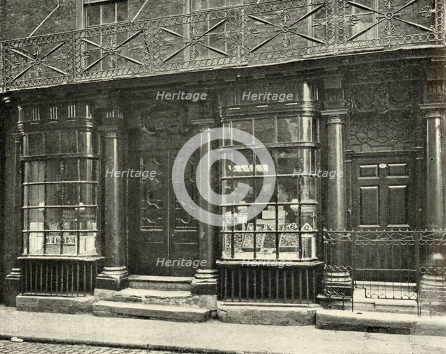 'A fine shop in Artillery Row, Houndsditch, London, of the latter half of the eighteenth century', ( Artist: Unknown.