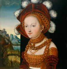 A finely dressed young Lady, ca 1530