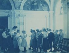 A field trip to the Library of Congress, (1899?). Creator: Frances Benjamin Johnston