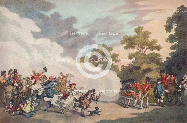 A Field Day in Hyde Park, 1789, (1914). Artist: Thomas Malton II