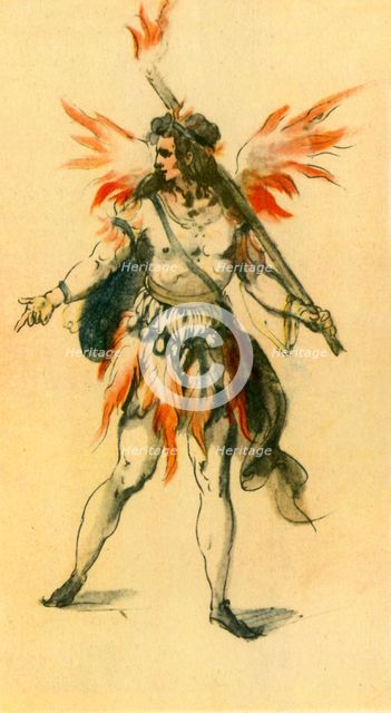 'A Fiery Spirit', 1613, (1942).  Creator: Inigo Jones.