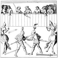 A fight to the death, 15th century (1849)