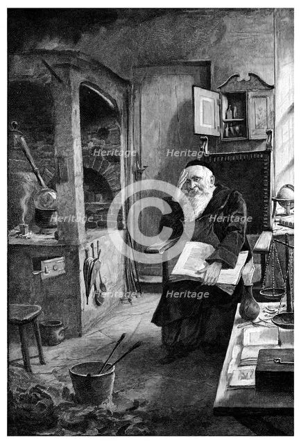 'A Fire was Always Burning on His Hearth', 1901. Artist: Unknown